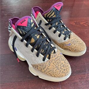 Nike Leopard Print Women's Sneakers - Black and Purple